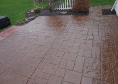 this is a picture of stamped concrete driveway in San Jose, CA